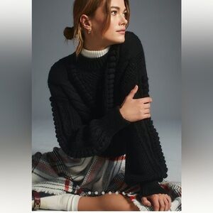 NWOT Anthropologie cable knit sweater